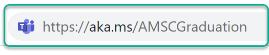 Screenshot of URL Address for AMSC Graduation
